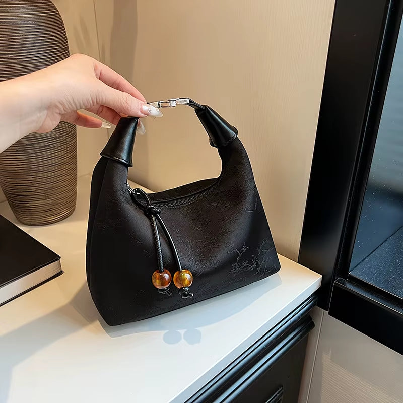 New Chinese Style Women Wristlet Shoulder Bag Luxury Designer Fashion Handbags and Purses Crossbody Bags Women Bolsas De Mujer